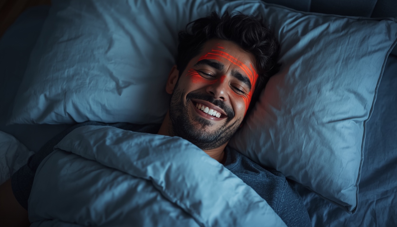 Happy client experiencing benefits of improved sleep schedule and better rest